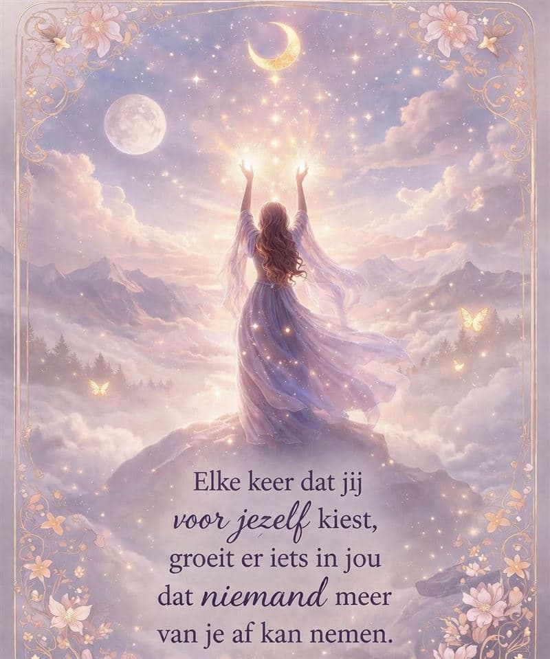 Spreuk: elke keer dat jij voor jezelf kiest, groeit er iets in jou